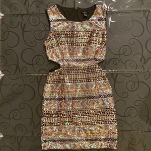 Multi Color Sequin Dress